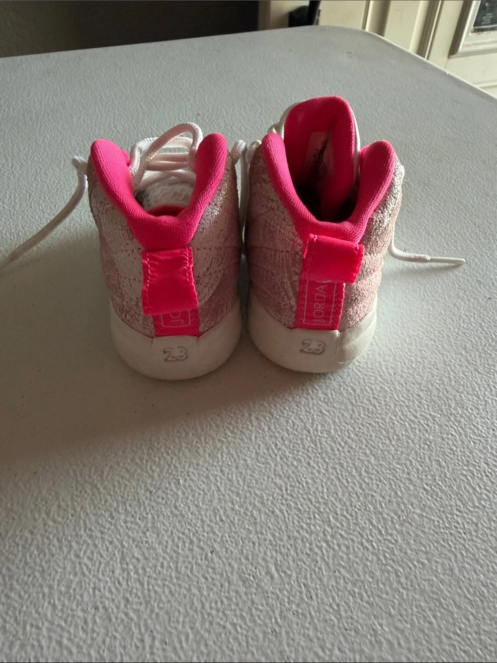 Jordan Baby Walker Sneakers in Pink and White